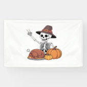 Banderoles Thanksgiving X-ray Skeleton Funny Rock Hand Fall L (Horizontal)