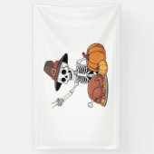 Banderoles Thanksgiving X-ray Skeleton Funny Rock Hand Fall L (Vertical)