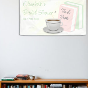 Banderoles Thé et livres Baby Shower