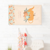 Banderoles Thé Party de mariage automnal de citrouille (En situation)