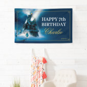 Banderoles The Polar Express Pajama Slumber Party Banner (En situation)