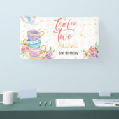 Banderoles Thé pour deux, anniversaire de thé (Salon professionnel)
