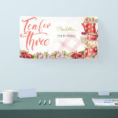 Banderoles Thé pour trois, anniversaire de la fleur de thé (Salon professionnel)