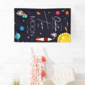 Banderoles Thème 2 Anniversaire de la Lune (En situation)