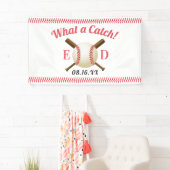 Banderoles Thème de baseball Quel Mariage attrape bienvenue (En situation)