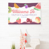 Banderoles Thème de fruit 2e anniversaire (Insitu)