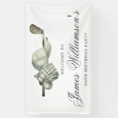 Banderoles Thème de golf 90e anniversaire fête bienvenue (Vertical)