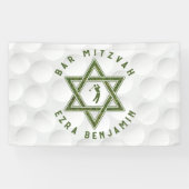 Banderoles Thème de golf Golf Bar Mitzvah (Horizontal)