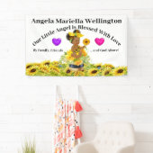 Banderoles Thème de tournesol de bébé précieux (En situation)