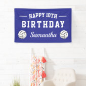 Banderoles Thème de volley-ball Joyeux anniversaire fête pers (En situation)