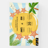 Banderoles Thème d'été Enfants Double Anniversaire Célébratio (Verticale)