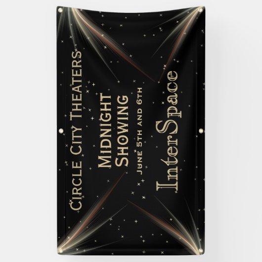 Banderoles Thème Espace Conception de texte personnalisée (Vertical)