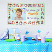 Banderoles Thème Fantôme en Aquarelle Vert clair Anniversaire