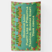 Banderoles Thème Hawaiian Luau Paradise (Vertical)