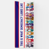 Banderoles This is What Democracy Looks Like Protest (Vertical)