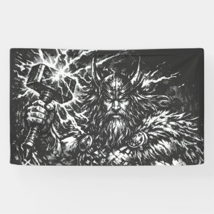 Banderoles Thor — Dieu du Tonnerre Foudroyé