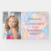 Banderoles Tie Dye Rainbow Photo (Horizontal)