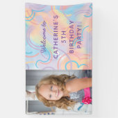 Banderoles Tie Dye Rainbow Photo (Vertical)