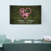 Banderoles Til Death Mariage Neon Heart (Salon professionnel)