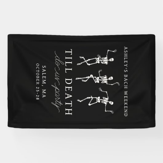 Banderoles Till Death Do Us Party Bachelorette Week-end (Horizontal)