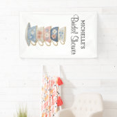 Banderoles Time for Tea Bridal Shower Banner (En situation)