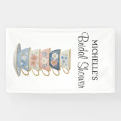Banderoles Time for Tea Bridal Shower Banner (Horizontal)