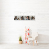 Banderoles Timeless Chic Love Script Photo blanche Fête des m (En situation)