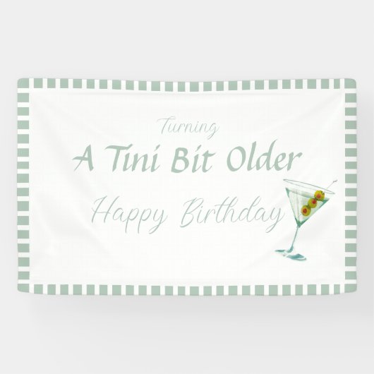 Banderoles Tini Bit Older - Thème Olive & Drink (Horizontal)