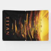 Banderoles Titan la plus grande lune de la planète Saturne (Horizontal)