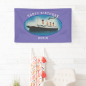 Banderoles Titanic Birthday Purple White Star Line Navire (En situation)