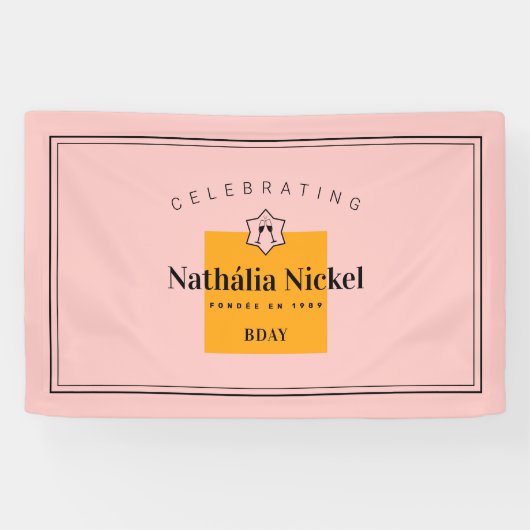 Banderoles Toast Champagne (Horizontal)