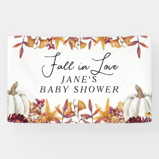 Banderoles Tomber dans l'amour Affiche de bienvenue Citrouill