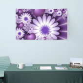 Banderoles Tomber dans l'amour Fleurs Abstraites et Coeurs Fr (Salon professionnel)