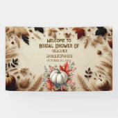 Banderoles Tombez Amoureux Citrouille Campagne Rustique Fête  (Horizontal)