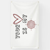 Banderoles Ton coeur est mon boussole (Vertical)