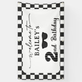Banderoles Too Cool 2nd Birthday Welcome Banner (Vertical)