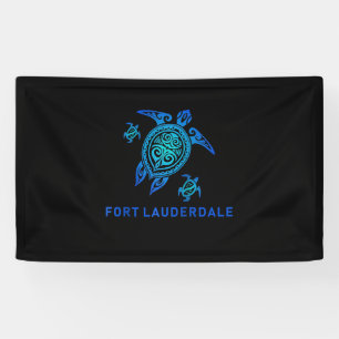 Banderoles Tortue bleue de la mer de Fort Lauderdale