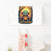Banderoles Tortue Tortue Boo Vampire Tricot Ou Traiter Hallow (En situation)