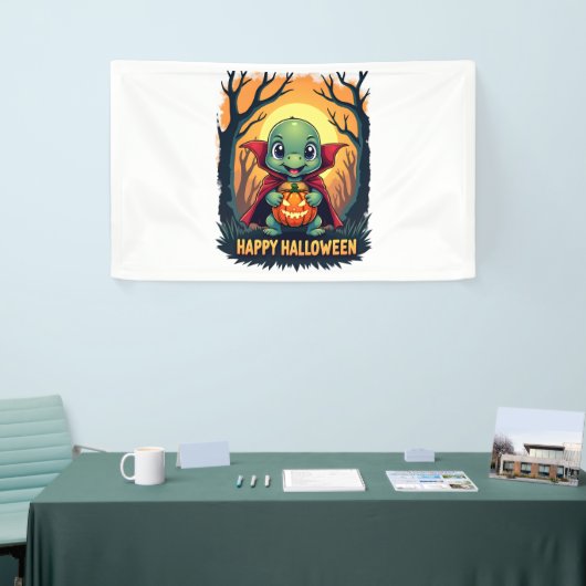 Banderoles Tortue Tortue Boo Vampire Tricot Ou Traiter Hallow (Salon professionnel)