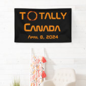 Banderoles Total Canada 2024 Éclipse solaire (En situation)