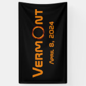 Banderoles Totalement Vermont 2024 Solar Eclipse (Vertical)