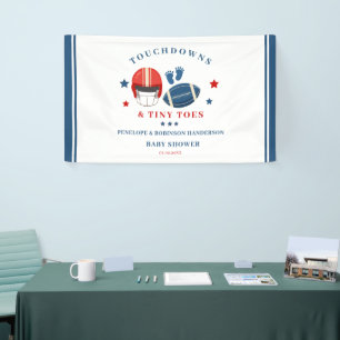 Banderoles Touchdowns et minuscules orteils, baby shower de f