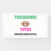 Banderoles Touchdowns ou Tutus Genre Reveal (Horizontal)