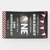 Banderoles Toucher Le Grand | Baseball 1er anniversaire (Horizontal)