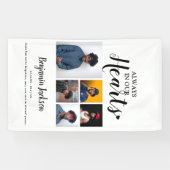 Banderoles Toujours dans nos coeurs | 5 Photo | Mémorial (Horizontal)