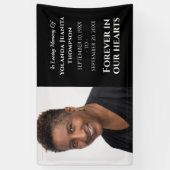 Banderoles Toujours Dans Nos Coeurs Funérailles Modernes Phot (Vertical)