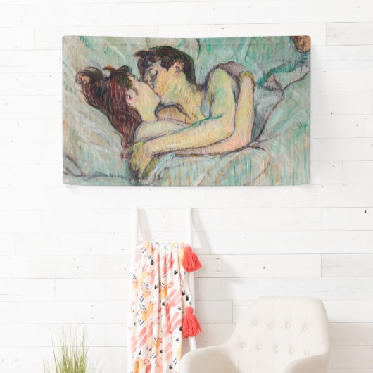 Banderoles Toulouse-Lautrec - En Lit, Baiser (En situation)