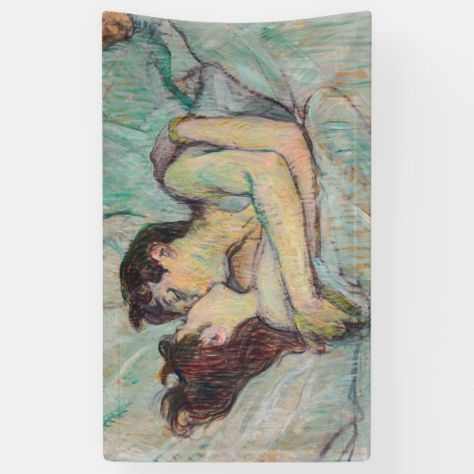 Banderoles Toulouse-Lautrec - En Lit, Baiser (Vertical)