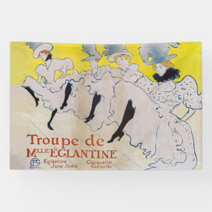 Banderoles Toulouse-Lautrec - Troupe de Mlle Eglantine