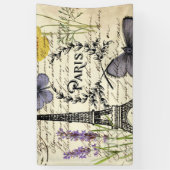 Banderoles Tour de l'aile rustique vintage Paris Party (Vertical)